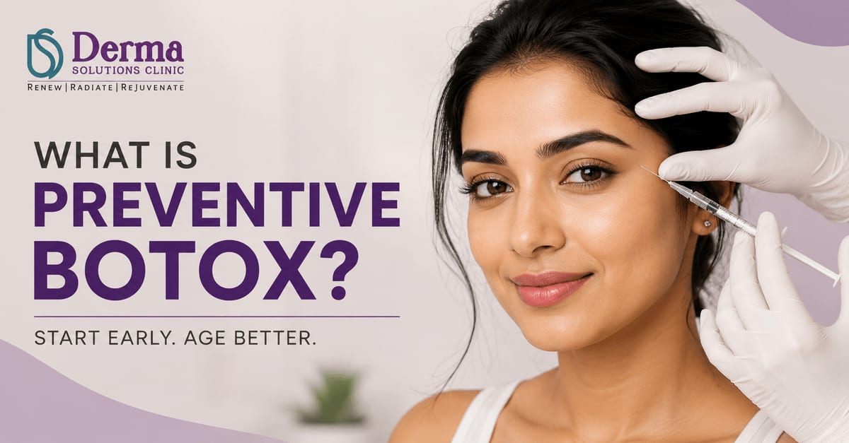 Young Indian woman receiving preventive Botox treatment from a dermatologist to reduce early expression lines and delay wrinkles.